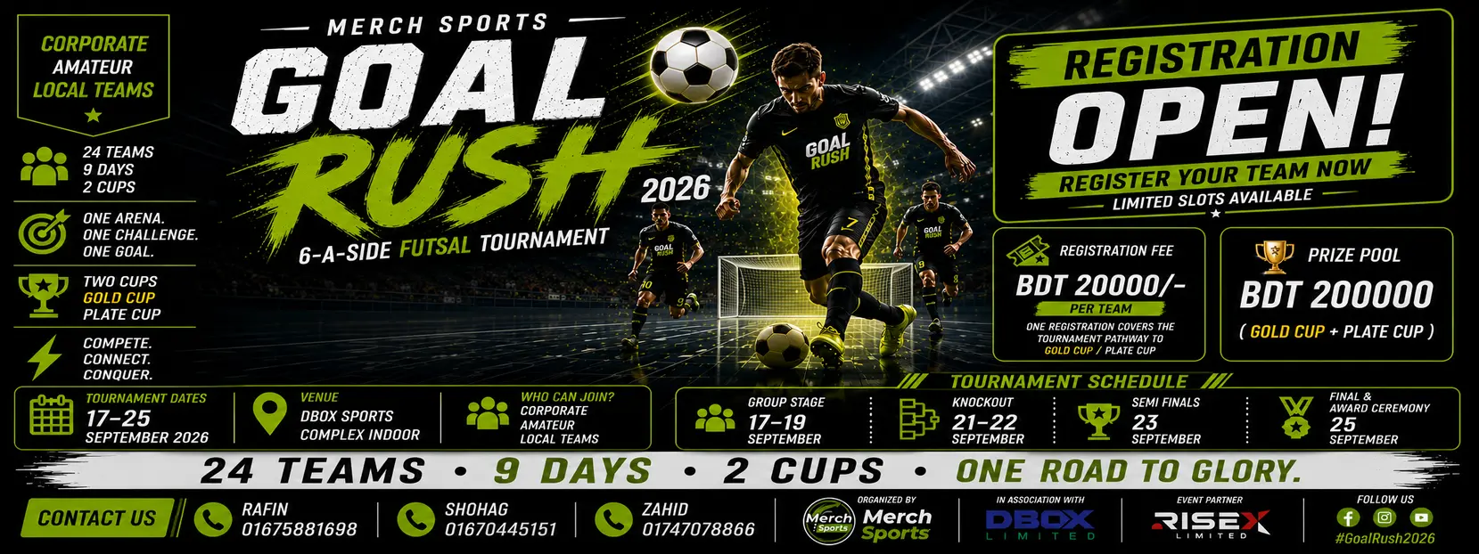 Merch Sports Goal Rush 2026