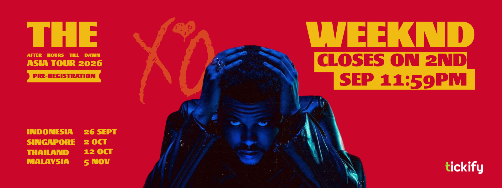 The Weeknd - After Hours Till Dawn Asia Tour 2026