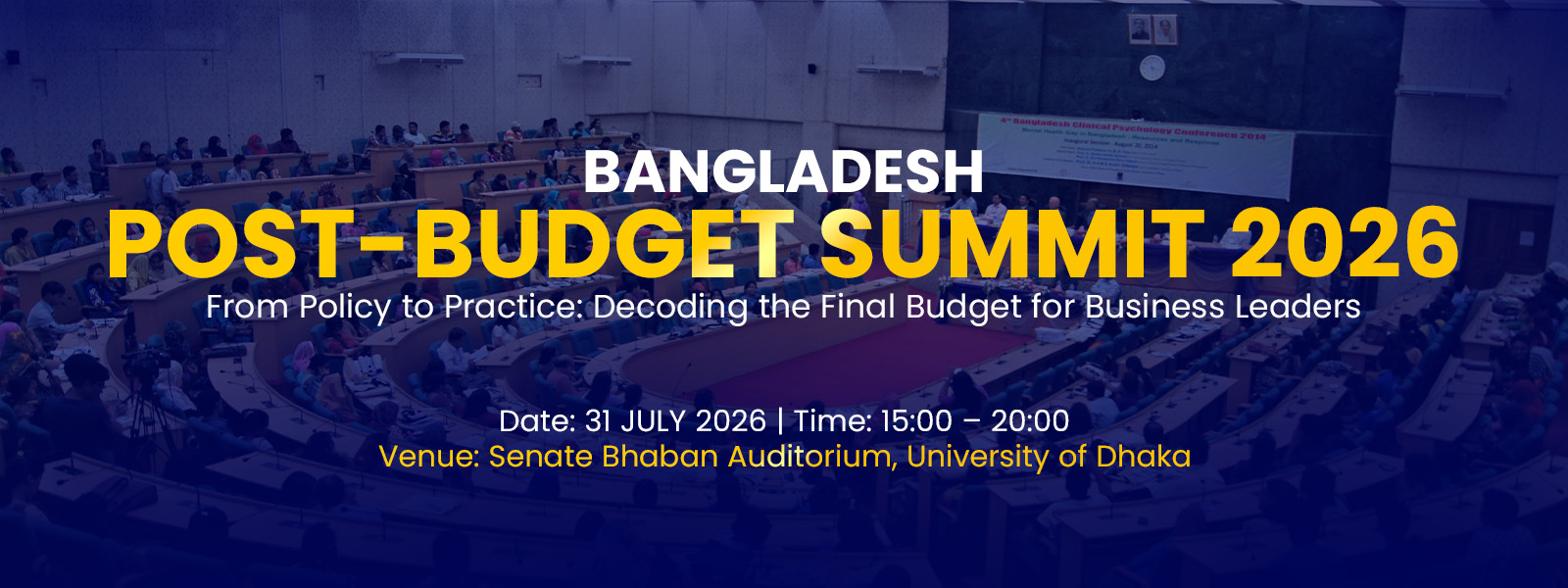 BANGLADESH POST-BUDGET SUMMIT 2026