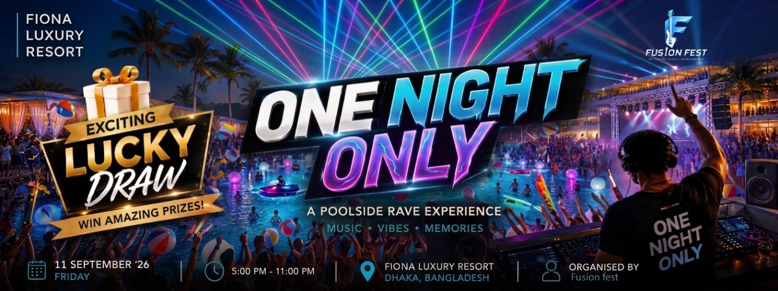 One Night Only Rave & Pool Party
